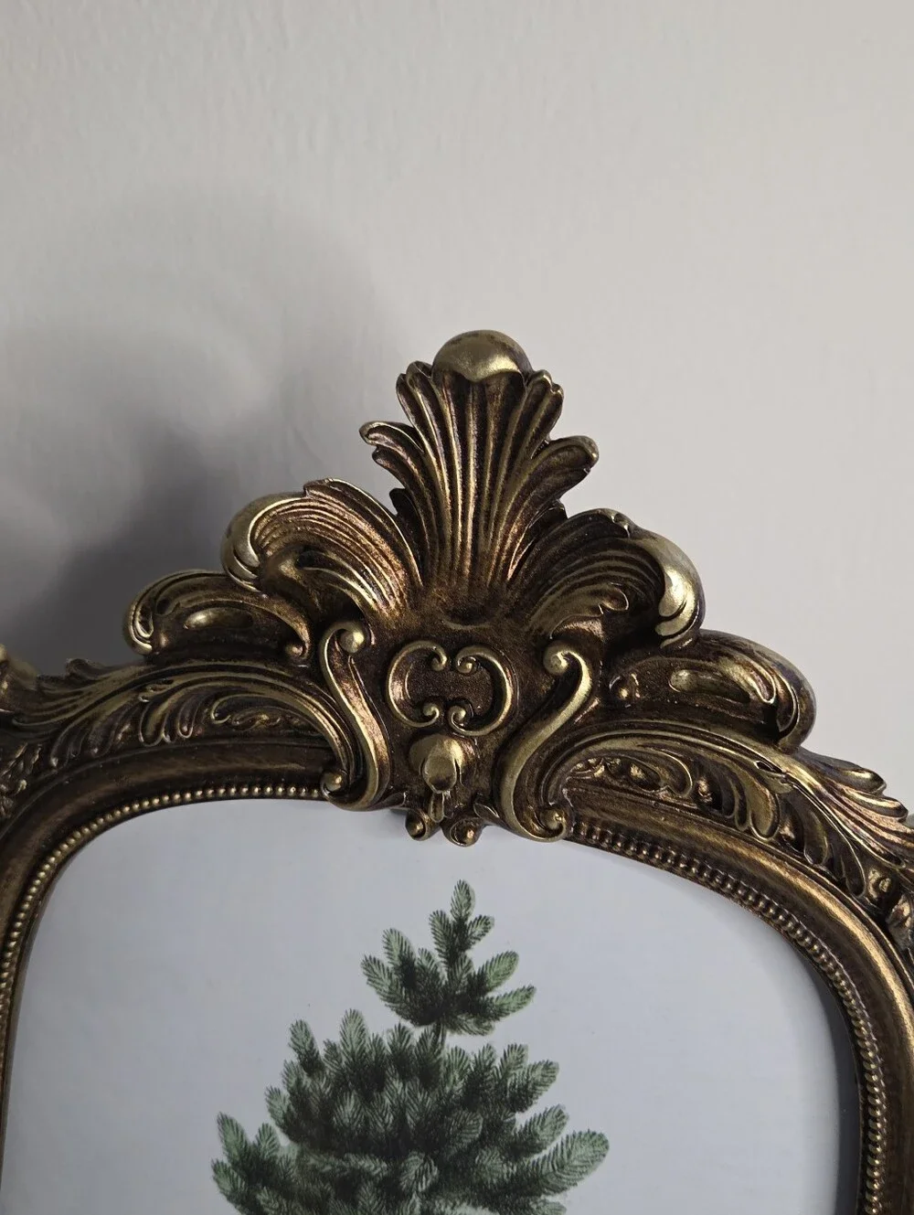 Kirklands Gold Picture Frame Pine Tree Art Desctop Picture